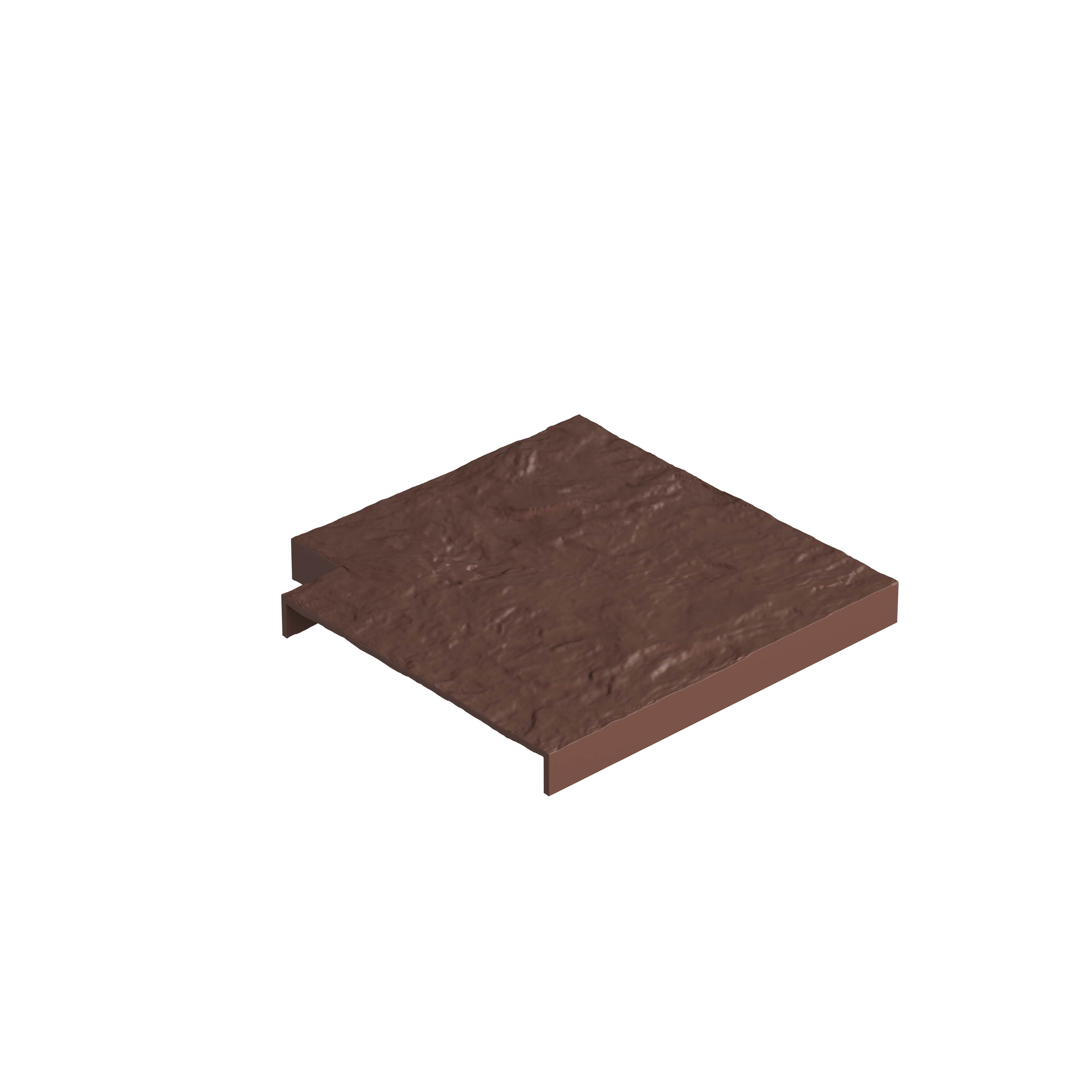 Угловая накладка для бордюра Docke Земляной