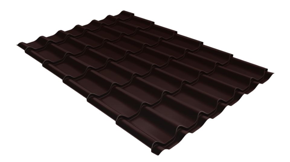 Металлочерепица Полиэстер 0,5 RAL 8017, м2
