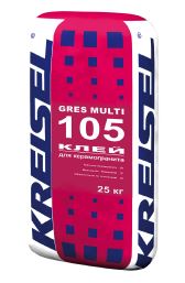 Клей КРАЙЗЕЛЬ 105 GRES-MULTI (мешок 25 кг.) клей д/керамогранита, универсальный