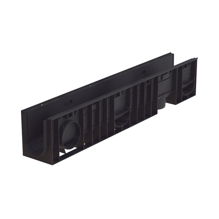 Лоток пластиковый ЛВП Norma DN100 H180 (1000x148x180) Аквасток, артикул 11018