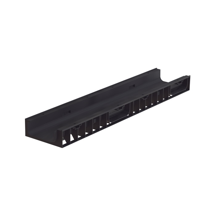 Лоток пластиковый ЛВП Norma DN150 H 80 (1000х210х80) Аквасток, артикул 11508